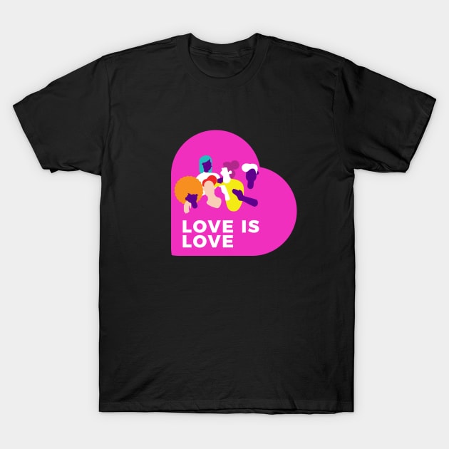 Love is Love T-Shirt by Claudiaco